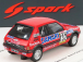 Spark-model Peugeot 205 1.6 Gti N 132 Rally Montecarlo 1986 Francois Delecour - Anne Chantal Pauwels 1:43 Red