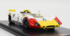 Spark-model Porsche 908/2 N 5 5th 1000km Nurburgring 1969 W.kauhsen - K.von Wendt 1:43 Bílá Červená Žlutá