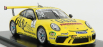 Spark-model Porsche 911 991 Gt3 Cup N 2 Champion Porsche Carrera Cup Scandinavie 2018 L.sundahl 1:43 Žlutá