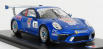 Spark-model Porsche 911 991 N 53 Porsche Carrera Cup France Champion 2018 A.guven 1:43 Blue