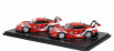 Spark-model Porsche 911 991 Rsr Team Porsche Gt Coca-cola N 911 Petit Le Mans 2019 P.pilet - N.tandy - F.makowiecki + N 912 Petit Le Mans 2018 E.bamber - L.vanthoor - M.jaminet 1:64 Červená Bílá