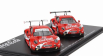 Spark-model Porsche 911 991 Rsr Team Porsche Gt Coca-cola N 911 Petit Le Mans 2019 P.pilet - N.tandy - F.makowiecki + N 912 Petit Le Mans 2018 E.bamber - L.vanthoor - M.jaminet 1:64 Červená Bílá