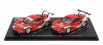 Spark-model Porsche 911 991 Rsr Team Porsche Gt Coca-cola N 911 Petit Le Mans 2019 P.pilet - N.tandy - F.makowiecki + N 912 Petit Le Mans 2018 E.bamber - L.vanthoor - M.jaminet 1:64 Červená Bílá