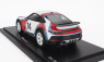 Spark-model Porsche 911 992 Coupe Martini Racing Livery N 14 Rally Dakar 2023 - Con Vetrina - With Showcase 1:18 Bílá Modrá Červená
