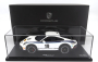 Spark-model Porsche 911 992 Coupe N 19 Rally Dakar Design 2022 - Con Vetrina - With Showcase 1:18 Bílá Modrá