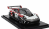 Spark-model Porsche 911 992 Gt3 R N 911 Racing Flacht Design Coupe 2021 - Con Vetrina - With Showcase 1:18 Bílá Šedá Červená