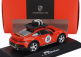 Spark-model Porsche 911 992 N 58 Rally Dakar Red58 Special With Pack Roof 2023 1:43 Krvavě Oranžová