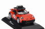 Spark-model Porsche 911 992 N 58 Rally Dakar Red58 Special With Pack Roof 2023 1:43 Krvavě Oranžová