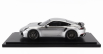 Spark-model Porsche 911 992 Turbo Coupe 2024 - 50th Anniversary 911 Turbo - Con Vetrina - With Showcase 1:18 Silver