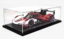 Spark-model Porsche 963 9rd 4.6l Turbo V8 Team Porsche Penske Motorsport N 7 Winner 24h Daytona 2024 Matt Campbell - Dane Cameron - Felipe Nasr - Josef Newgarden - Con Vetrina - With Showcase 1:18 Červená Bílá Černá
