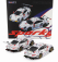 Spark-model Porsche Set 2x 911 991 Rsr Team Porsche Gt N 911 Winner Gtlm Class Petit Le Mans 2018 P.pilet - N.tandy - F.makowiecki + N 912 2nd Gtlm-class Petit Le Mans 2018 E.bamber - L.vanthoor - M.jaminet 1:64 Bílá