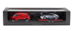 Spark-model Porsche Set 2x Vision Racing Service Van + 357 2023 - 75th Anniversary Porsche Sports Car 1948-2023 1:43 Red