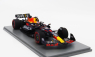 Spark-model Red bull F1  Rb19 Team Oracle Red Bull Racing N 1 World Champion (40th Career Victory) Winner Spain Gp 2023 Max Verstappen 1:18 Matt Blue