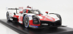 Spark-model Toyota Gr010 3.5l Turbo Hybrid V6 Team Toyota Gazoo Racing N 7 2nd 24h Le Mans 2022 M.conway - K.kobayashi - J.m.lopez - Con Vetrina - With Showcase 1:18 Bílá Červená Šedá
