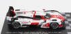 Spark-model Toyota Gr010 3.5l V6 Twin Turbo Hybrid Team Gazoo Racing N 7 Winner 24h Le Mans 2021 M.conway - K.kobayashi - J.m.lopez 1:87 Bílá Červená