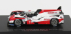 Spark-model Toyota Ts050 2.4l Hybrid Turbo V6 Team Toyota Gazoo Racing N 7 3rd 24h Le Mans 2020 M.conway - K.kobayashi - J.m.lopez 1:87 Červená Bílá