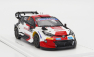 Spark-model Toyota Yaris Gr Hybrid Rally1 Team Toyota Gazoo Racing Wrt N 33 4th Rally Montecarlo 2023 E.evans - S.martin 1:43 Bílá Červená Černá