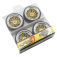 Spec D LS Wheel Offset +6 Gold Silver w/Tire 4ks pro 1/10 Drift 