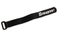 Stahovací pásek na suchý zip 200x 20 mm, černý