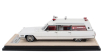 Stamp-models Cadillac Miller Meteor Ambulance 1968 1:43 Bílá