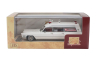 Stamp-models Cadillac Miller Meteor Ambulance 1968 1:43 Bílá
