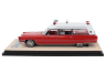Stamp-models Cadillac Miller Meteor Ambulance 1968 1:43 Červená Bílá