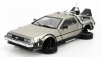 Sun-star De lorean Time Machine - Back To The Future 2 - Ritorno Al Futuro 2 1:18 Silver