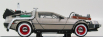 Sun-star De lorean Time Machine - Back To The Future 3 - Ritorno Al Futuro 3 1:18 Silver