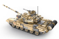 T90 Main Battle Tank - Stavebnice z kostek