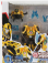 Takara-tomy Takara-tomy Transformers Set 2x Adventure Bumblebee + Sideswipe Cm. 12.0 1:64 Černá Červená Žlutá