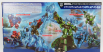 Takara-tomy Takara-tomy Transformers Set 2x Adventure Grimlock + Optimus Prime 1:64 Zelená Černá Modrá