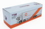 Tarmac Mitsubishi Fuso Truck Car Transporter Gulf Racing Livery 4-assi 2023 - Cars Not Included 1:64 Světle Modrá Oranžová