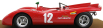 Tecnomodel Abarth 2000sp N 12 Targa Florio 1971 Taramazzo - Ostini 1:18 Red