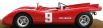 Tecnomodel Abarth 2000sp N 9 Mugello 1971 N.vaccarella 1:18 Red