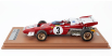 Tecnomodel Ferrari F1   312b2 N 3 Zandvoort Gp (with Pilot Figure) 1971 Clay Regazzoni - Con Vetrina - With Showcase 1:18 Červená Bílá