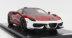 Tecnomodel Touring Superleggera Arese Rh95 (chassis And Engine F-12) 2021 1:18 Červená Met - Lesklá Bílá