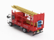 Tiny toys Hino 195 Bamboo Scaffolding Lorry Truck 2010 1:64 Bílá Červená