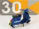 Tiny toys Scooter Cas 1:35 Modrá Bílá