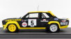 Topmarques Fiat 131 Abarth N 5 Winner Rally Tour De Corse 1977 B.darniche - A.mahe 1:18 Modrá Žlutá
