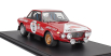 Topmarques Lancia Fulvia Hf 1600 Coupe (night Version) N 12 2nd Rally Sanremo 1972 Sergio Barbasio - Piero Sodano - Con Vetrina - With Showcase 1:12 Červená Bílá