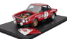 Topmarques Lancia Fulvia Hf 1600 Coupe (night Version) N 2 Winner Rally Sanremo 1972 Amilcare Ballestrieri - Arnaldo Bernacchini - Con Vetrina - With Showcase 1:12 Červená Bílá