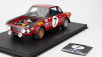 Topmarques Lancia Fulvia Hf 1600 Coupe (night Version) N 7 2nd Rally Acropolis 1972 Simo Lampinen - Bo Reinicke 1:12 Červená Bílá