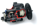 RC auto Traxxas Nitro T-Maxx Classic 1:8 RTR, bílá