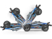 RC auto Traxxas Rustler 1:10 VXL HD 4WD RTR, modrá