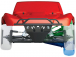 RC auto Traxxas Slash 4WD 1:10 RTR s LED osvětlením, oranžová