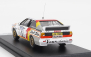 Trofeu Audi Quattro Sport N 2 Manx Isle Of Man Rally 1985 H.demuth - E.radaelli 1:43 Bílá Červená Žlutá