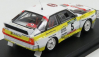 Trofeu Audi Sport Quattro Team Audi 3rd Rally Portugal 1985 W.rohrl - C.geistdorfer 1:43 Bílá Žlutá