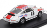 Trofeu Porsche 911 Coupe N 49 2nd 24h Spa Francorchamps 1969 Claude Haldi - Jean Cheneviere 1:43 Bílá Červená