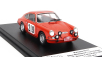 Trofeu Porsche 911t Coupe N 219 10th Rally Montecarlo 1968 Bjorn Waldegaard - Lars Helmer 1:43 Orange