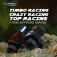 Turbo Racing 1/76 Off-Road RC Car RTR (šedá s oranžovým pruhem)
